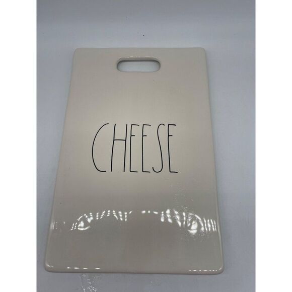 Rae Dunn White Ceramic Cheese Board - Picture 1 of 3